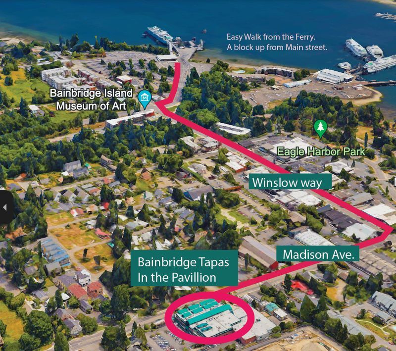 Map to Bainbridge Tapas