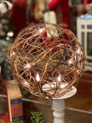 7' Lighted Grapevine Ball