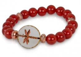 Carnelian Dragonfly Bracelet