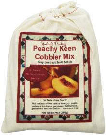 Southern Peach Cobbler Mix, 9oz Cloth, Quick and Easy Dessert to Make