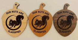 Wood Ornaments (Our Nuts R Classified)