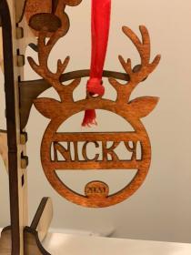 Wood Ornaments (Reindeer)