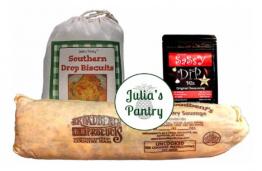 Sausage Balls Kit, 1# Country Sausage, Biscuit Mix, Sassy Dip Mix, Recipe Card