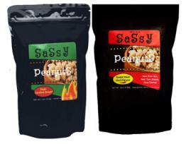 Sassy Peanuts Combo - Sweet Heat Red Pepper and Carolina Reaper, 12oz bags each