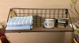 RB: Metal Grid Wall Shelf