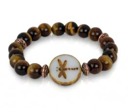 Tiger's Eye Dragonfly Bracelet