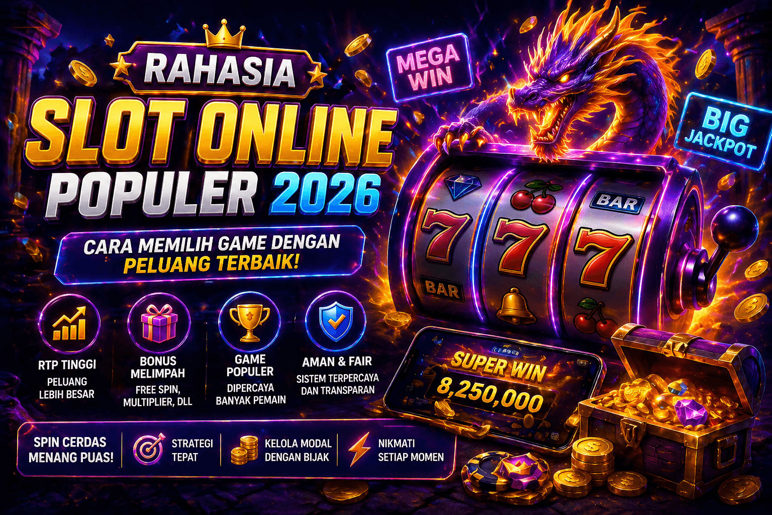 Rahasia Slot Online Populer 2026: Cara Memilih Game dengan Peluang Terbaik