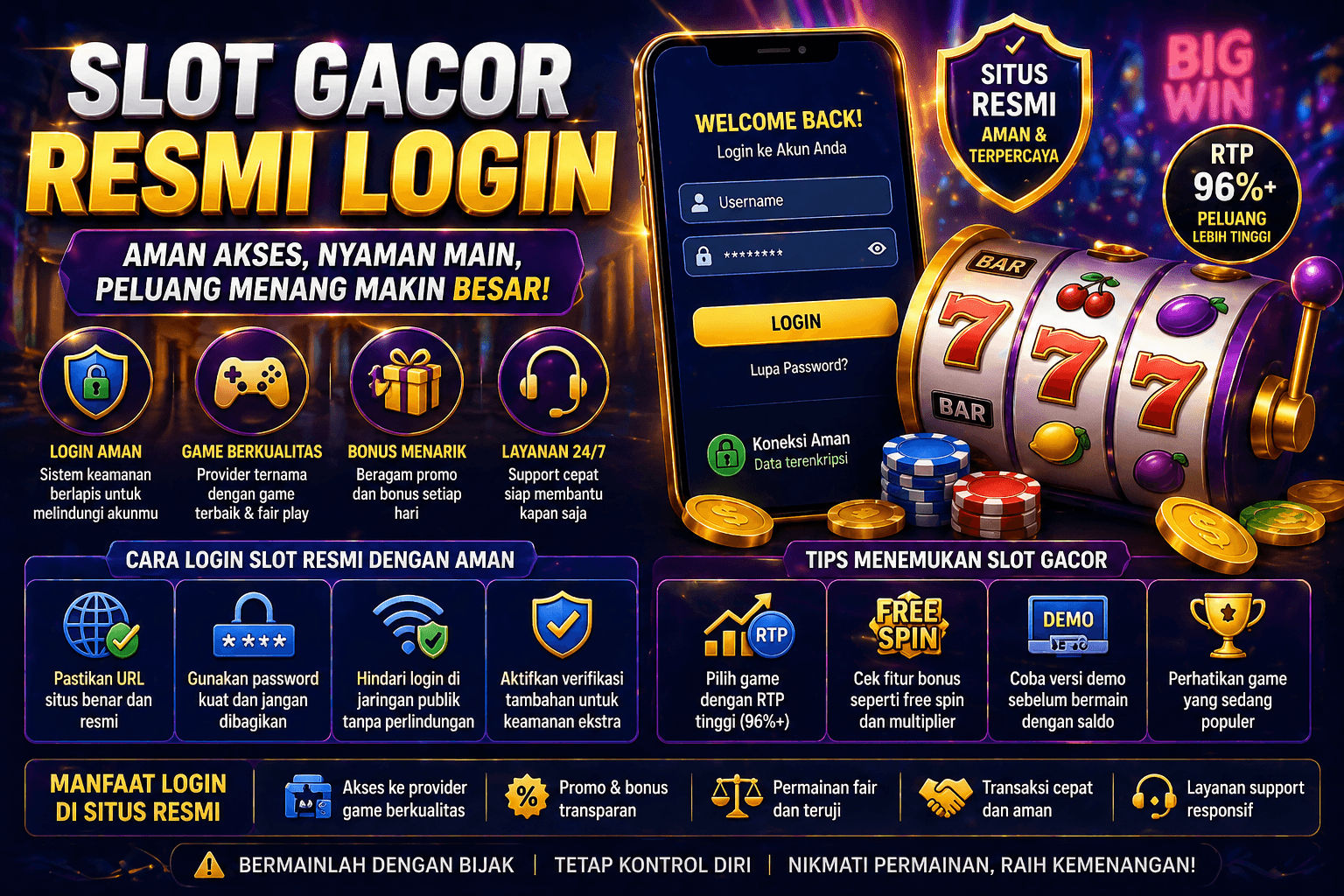 Slot Gacor Resmi Login 2026: Cara Aman Akses dan Main Tanpa Ribet