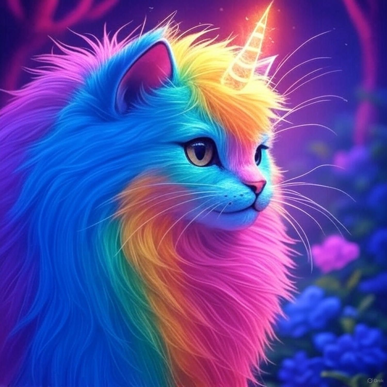 Nebula Nekow - Rainbow Unicorn Cat