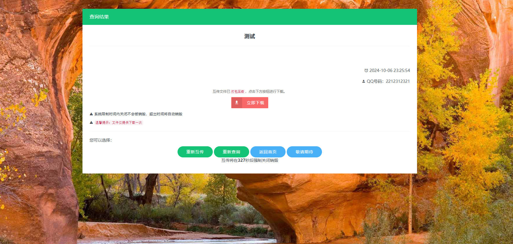 在线云端文件互传源码修复版
