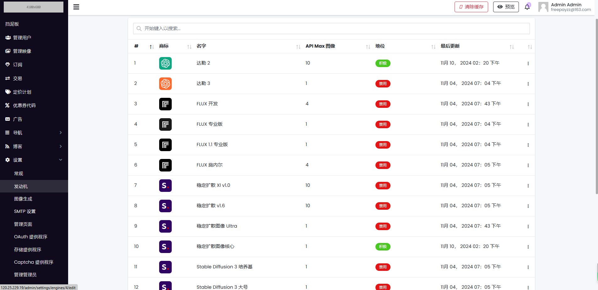 AI图像在线生成源码英文版