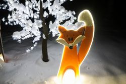 Территория Санатория Буг зимой - украшения территории Территория Санатория Буг зимой - украшения территории