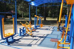 Отдых в Санатории Берестье - уличные тренажёры