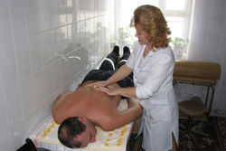 Лечение в Санатории Энергетик - кабинет массажа