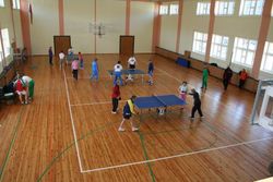 Отдых в Санатории Энергетик - соревнования в спортивном залле