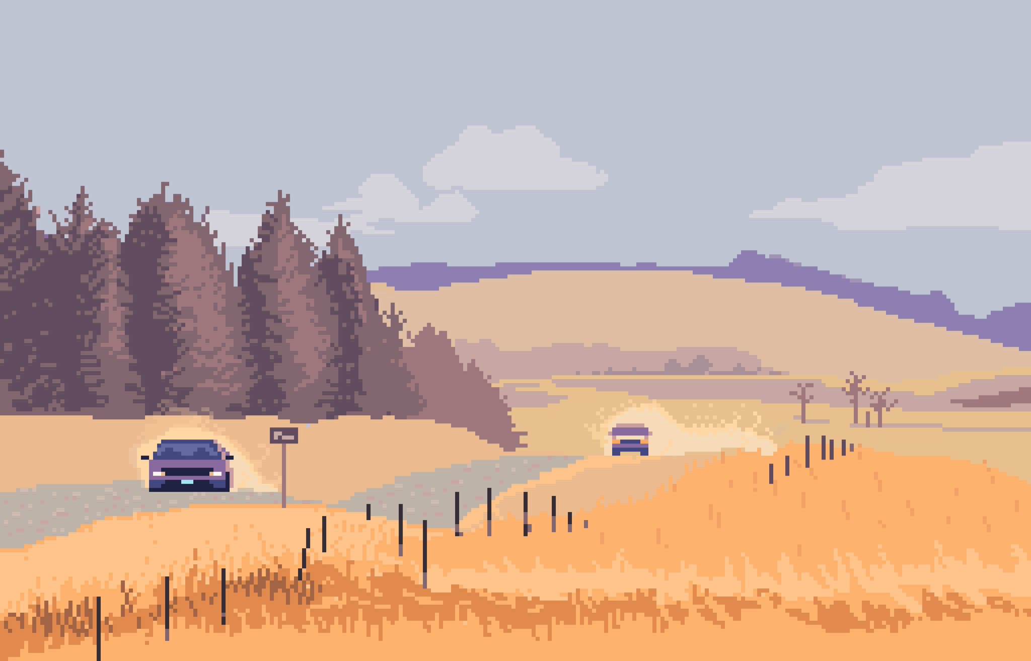 Pixel Art - Wild rice River