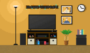 Pixel Art - living room