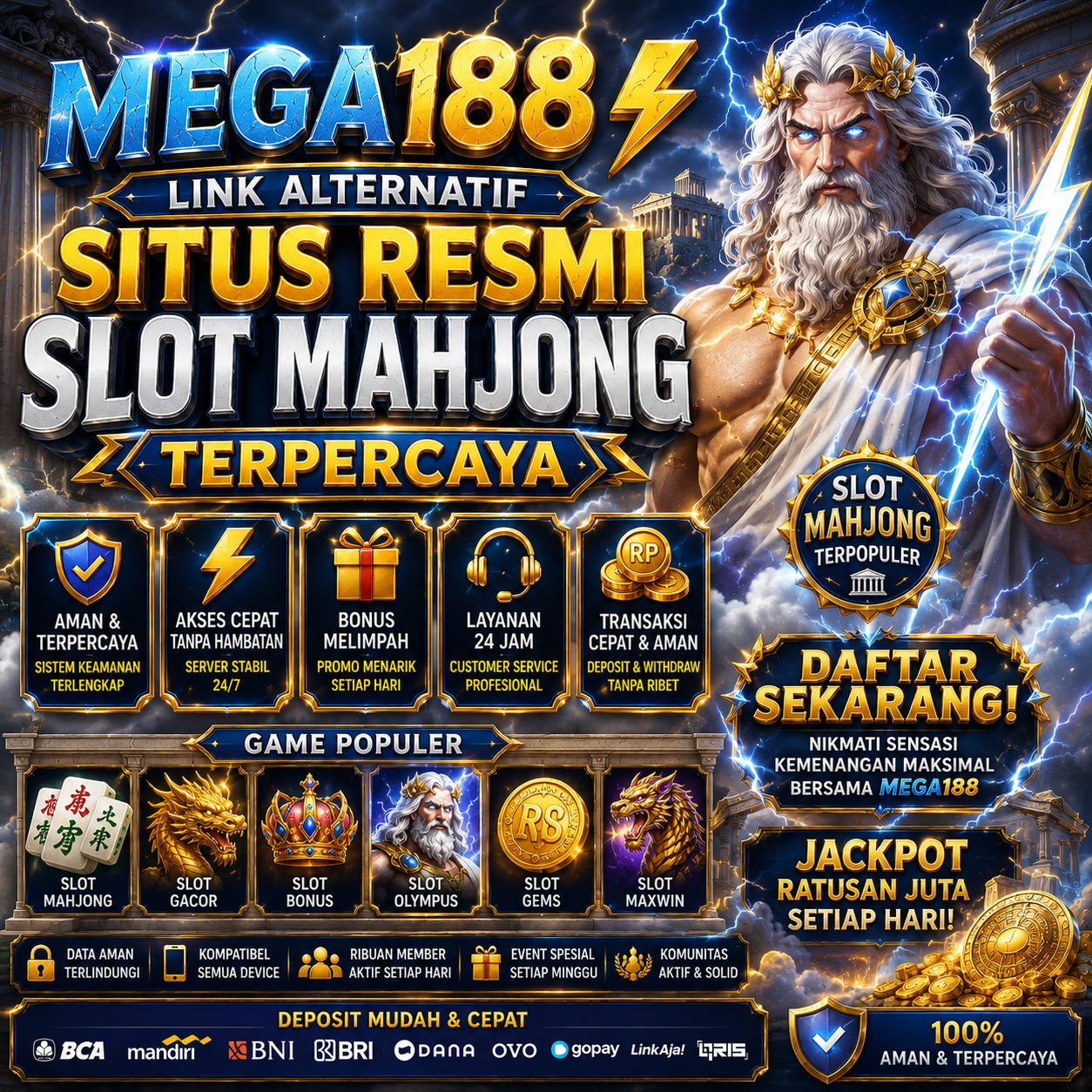 MEGA188 ⚡ Link Alternatif Situs Resmi Slot Mahjong Terpecaya