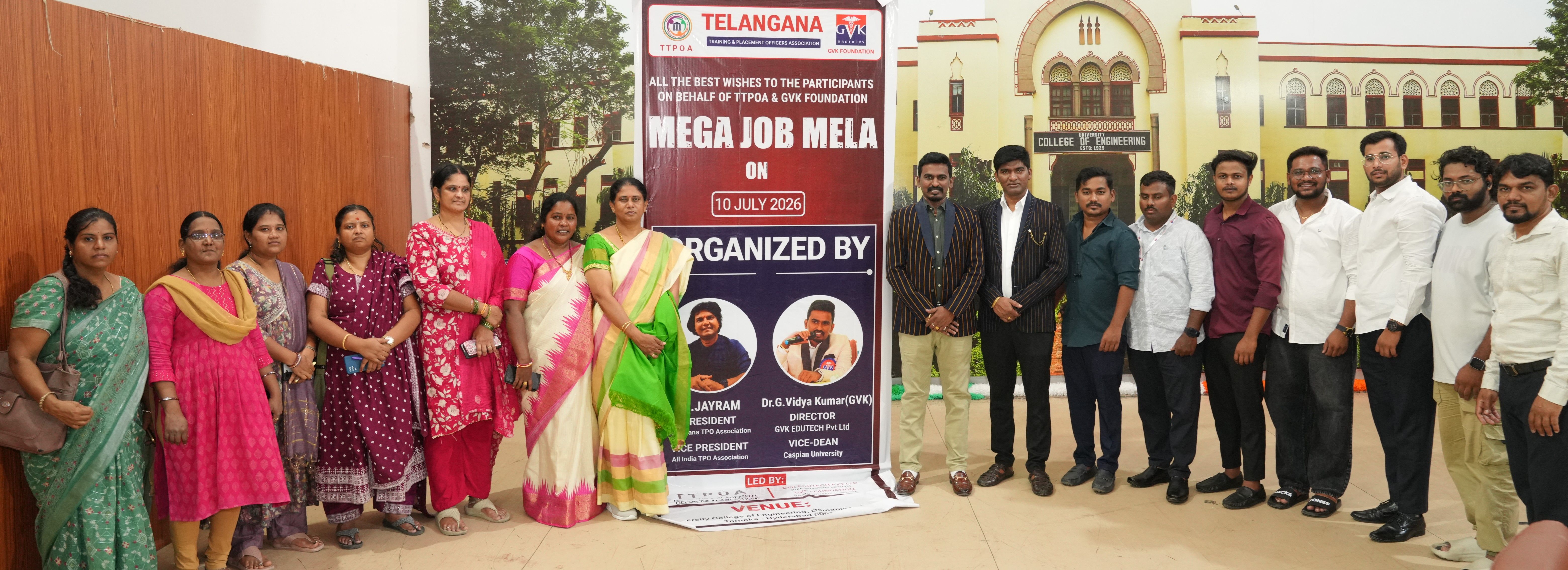 Students celebrating at an award ceremony