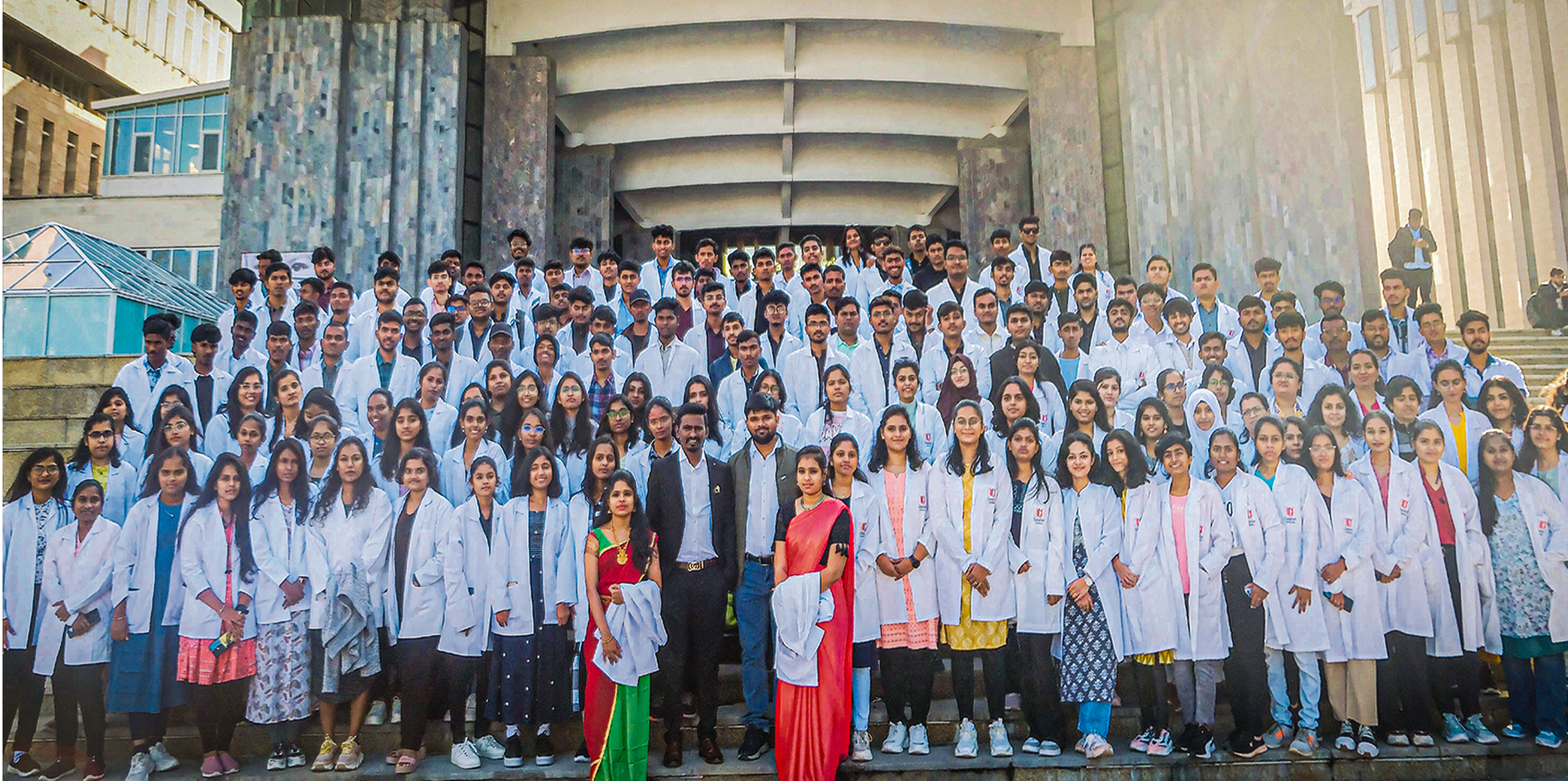 Modern medical university campus