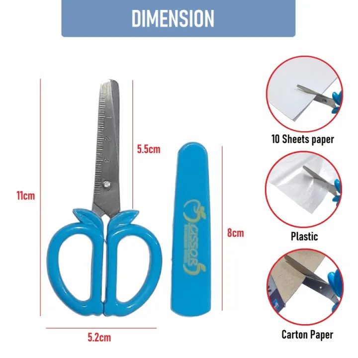 Produk Gunting Kertas Anak Aman Safety Kids Scissor 5 12cm