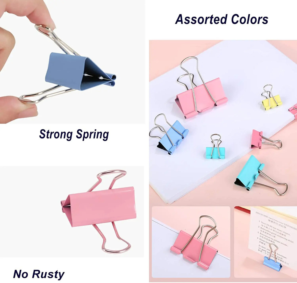 Produk Penjepit Kertas Binder Clip Multi Warna Random