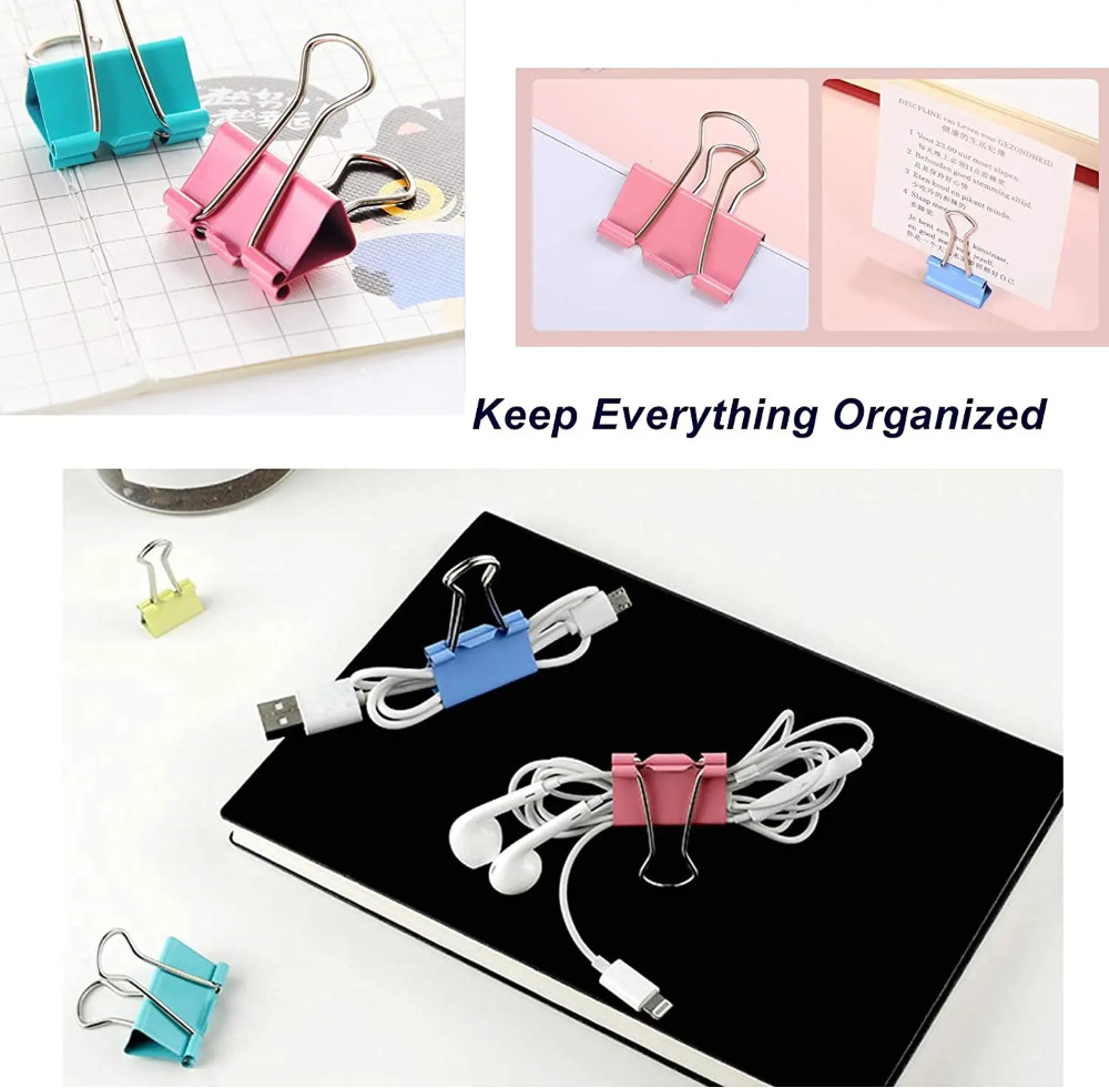Produk Penjepit Kertas Binder Clip Multi Warna Random