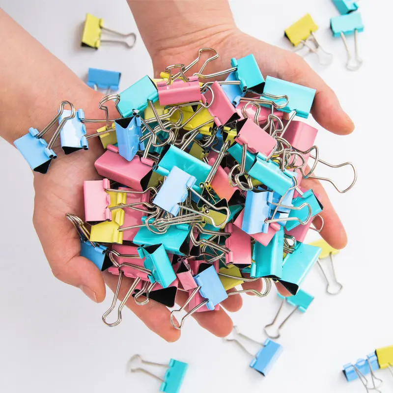 Produk Penjepit Kertas Binder Clip Multi Warna Random