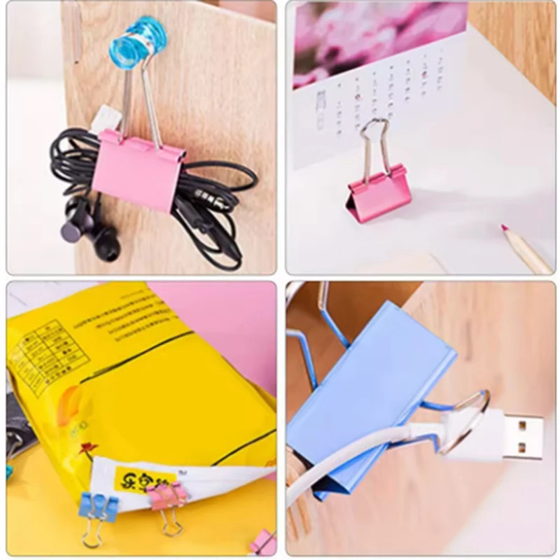 Produk Penjepit Kertas Binder Clip Multi Warna Random