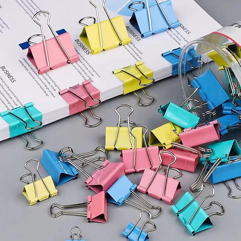 Produk Penjepit Kertas Binder Clip Multi Warna Random