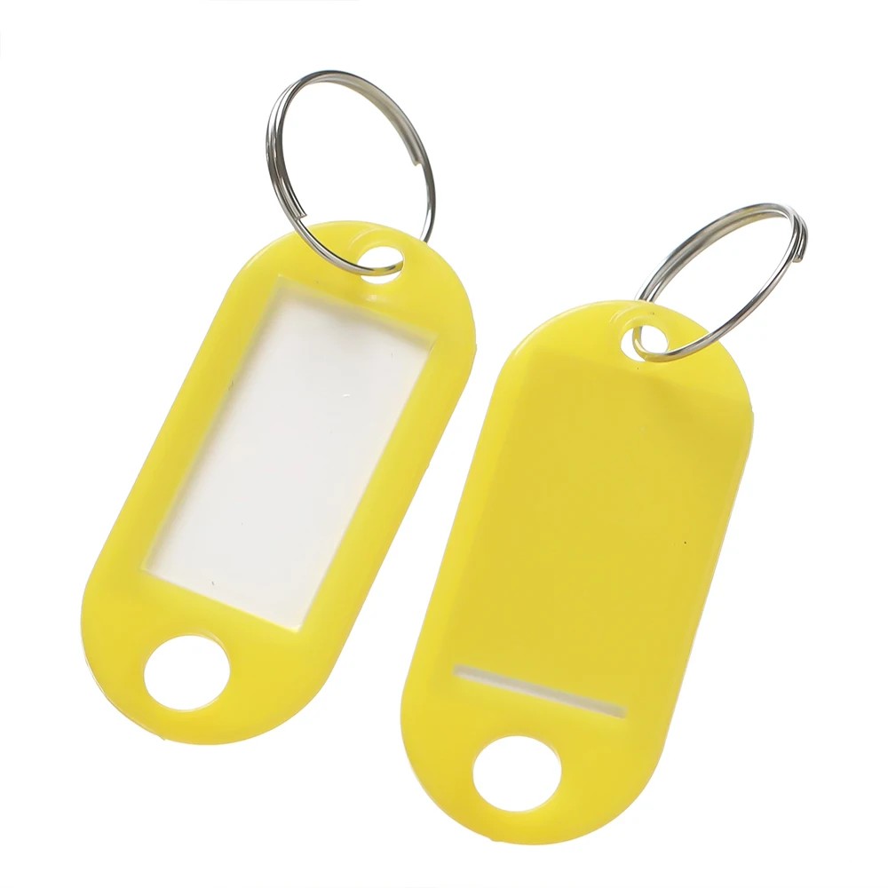 Produk Gantungan Kunci Label Nama Key Tag Plastik Warna Warni Label Identitas Kunci Tas