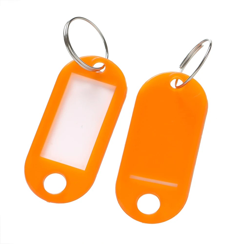 Produk Gantungan Kunci Label Nama Key Tag Plastik Warna Warni Label Identitas Kunci Tas