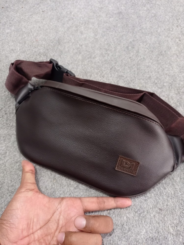 Produk Tas Dada Pria Premium Kulit Pu High End Waist Bag Import