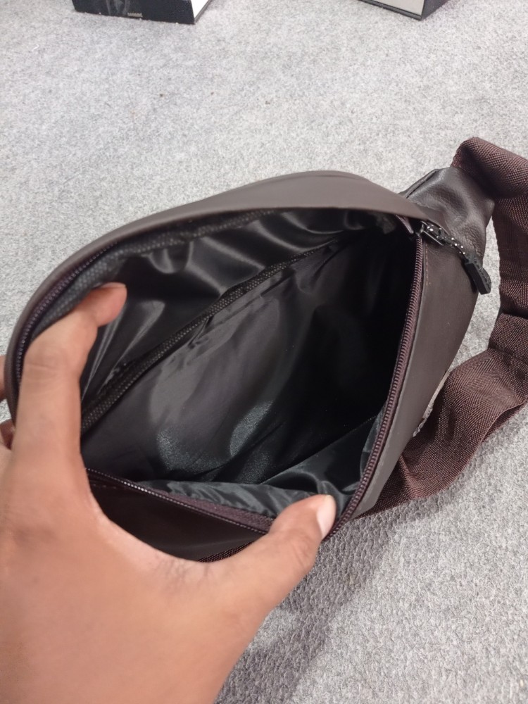 Produk Tas Dada Pria Premium Kulit Pu High End Waist Bag Import