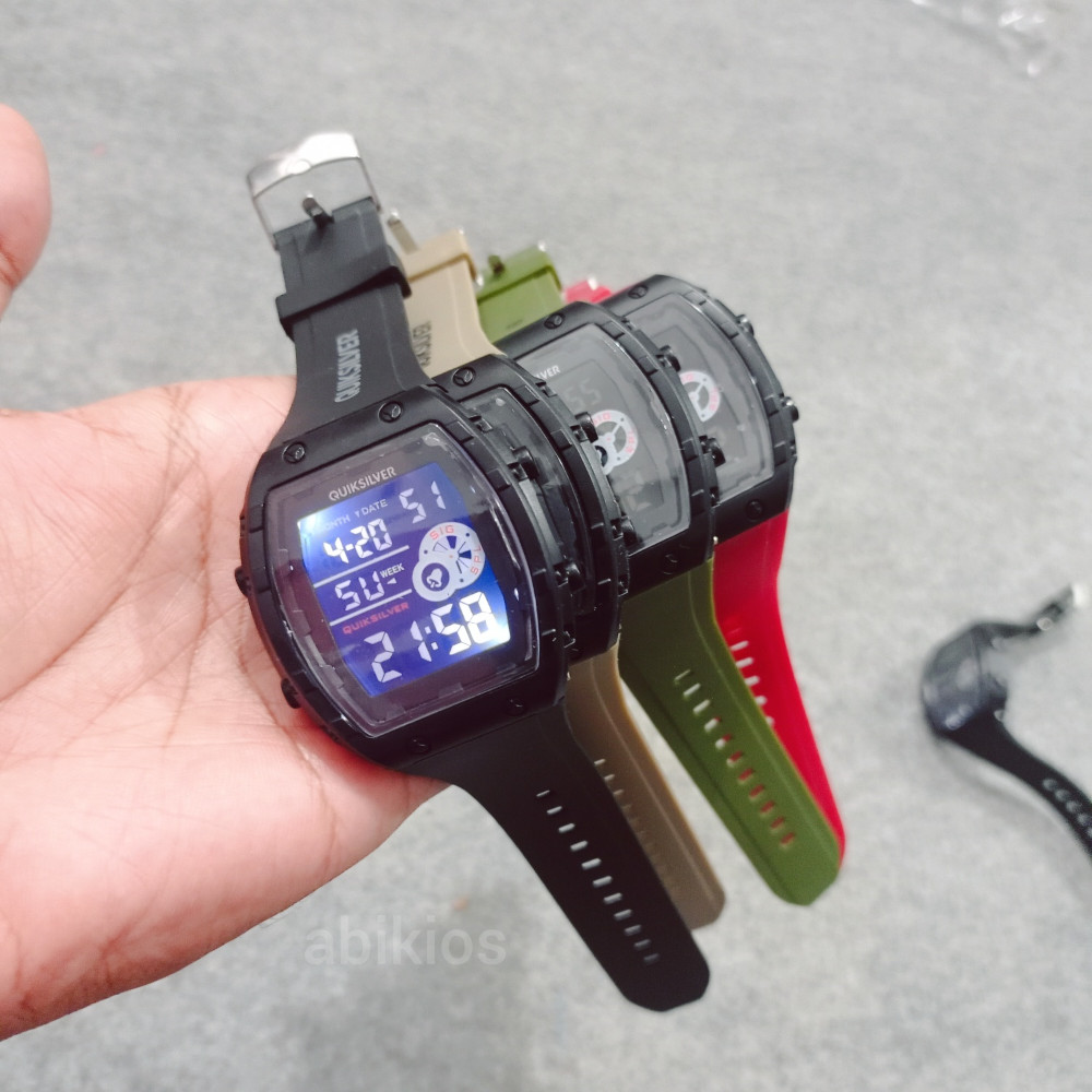 Produk Jam Tangan Digital Pria 2130 Sporty Fungsional Rubber Hitam