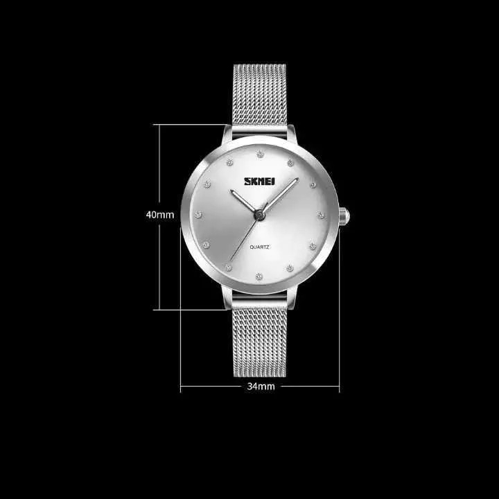 Produk Jam Tangan Wanita Casual Analog Original Rantai Stainless Steel Silver