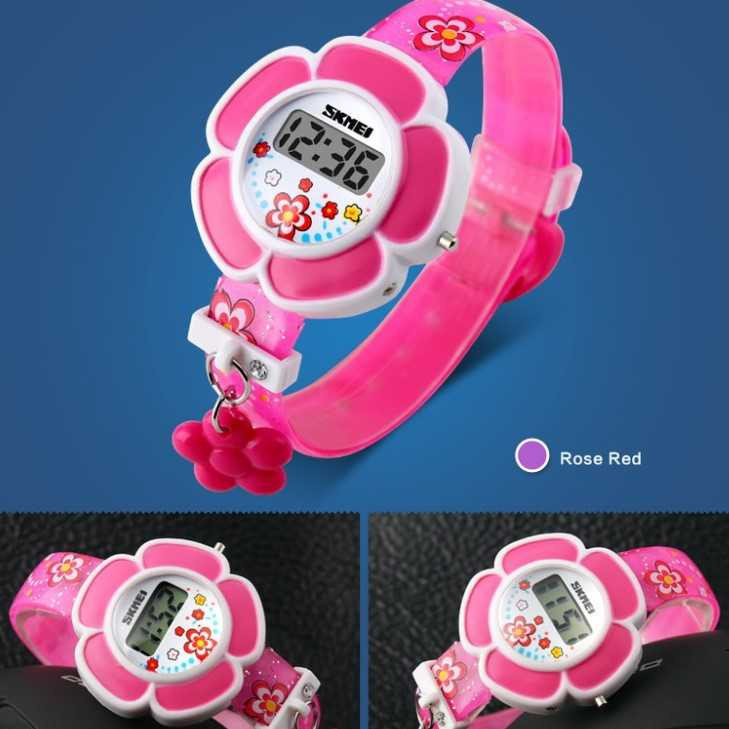 Produk Jam Tangan Anak Perempuan Bentuk Bunga Digital Original