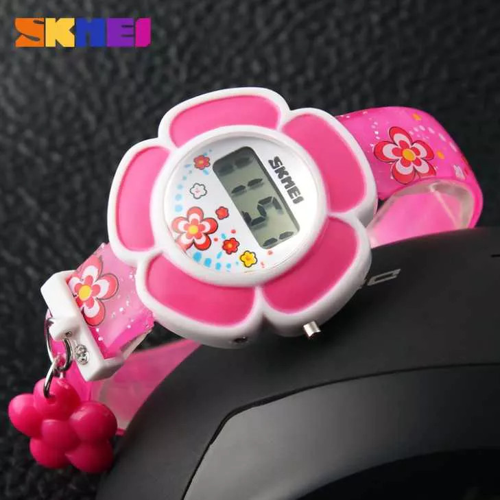 Produk Jam Tangan Anak Perempuan Bentuk Bunga Digital Original