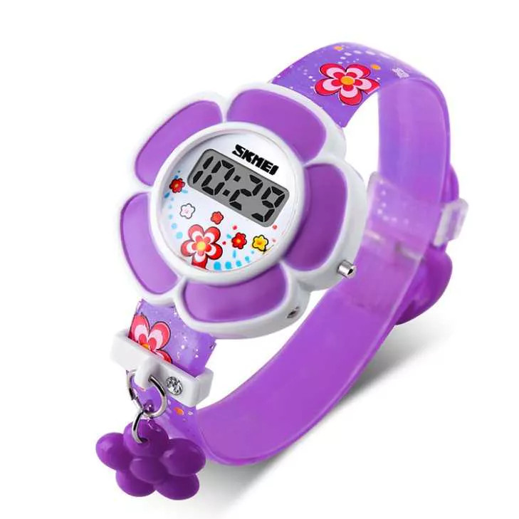 Produk Jam Tangan Anak Perempuan Bentuk Bunga Digital Original