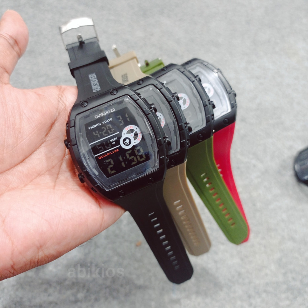 Produk Jam Tangan Digital Pria 2130 Sporty Fungsional Rubber Merah