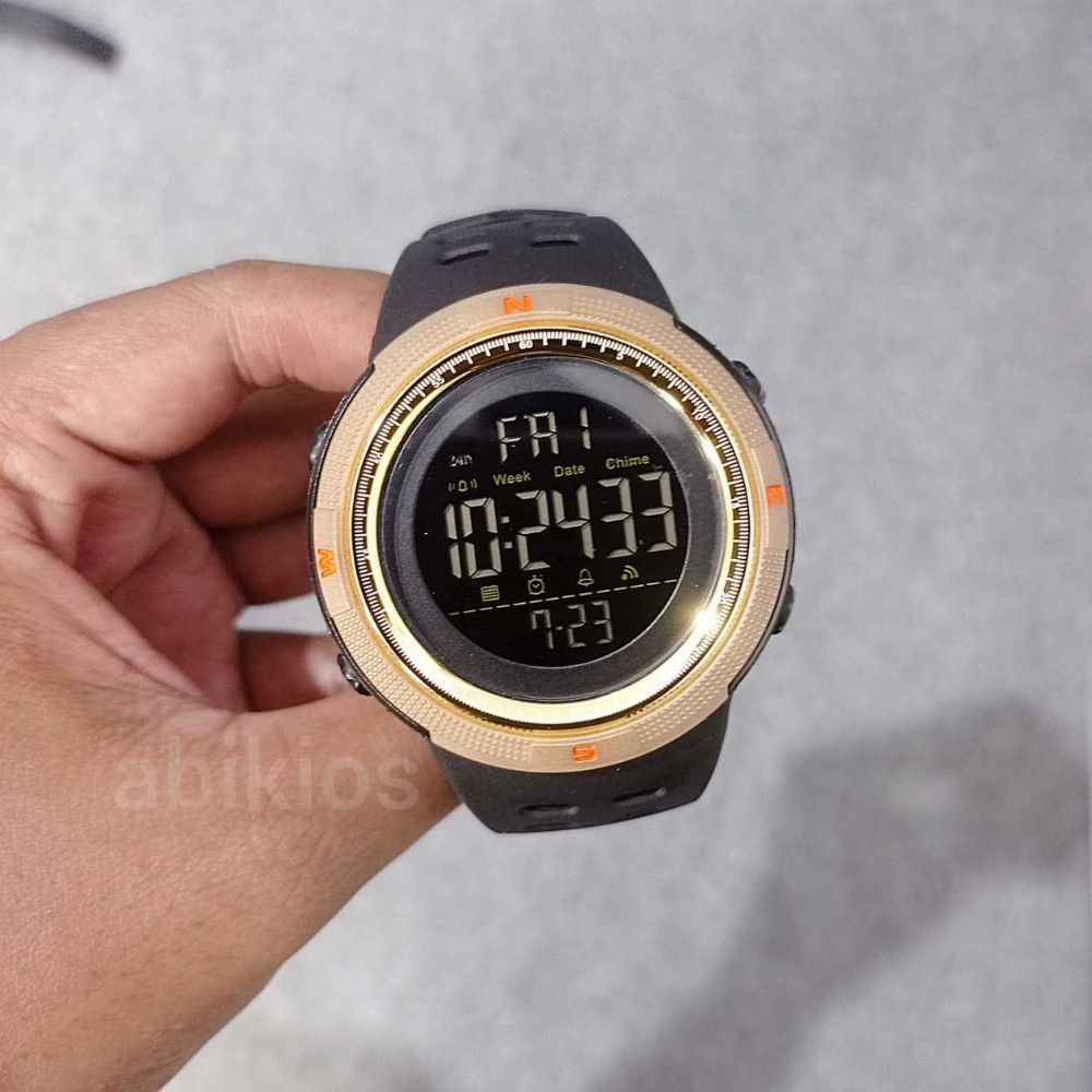 Produk Jam Tangan Digital Sport Military Casual Original Black Gold Version