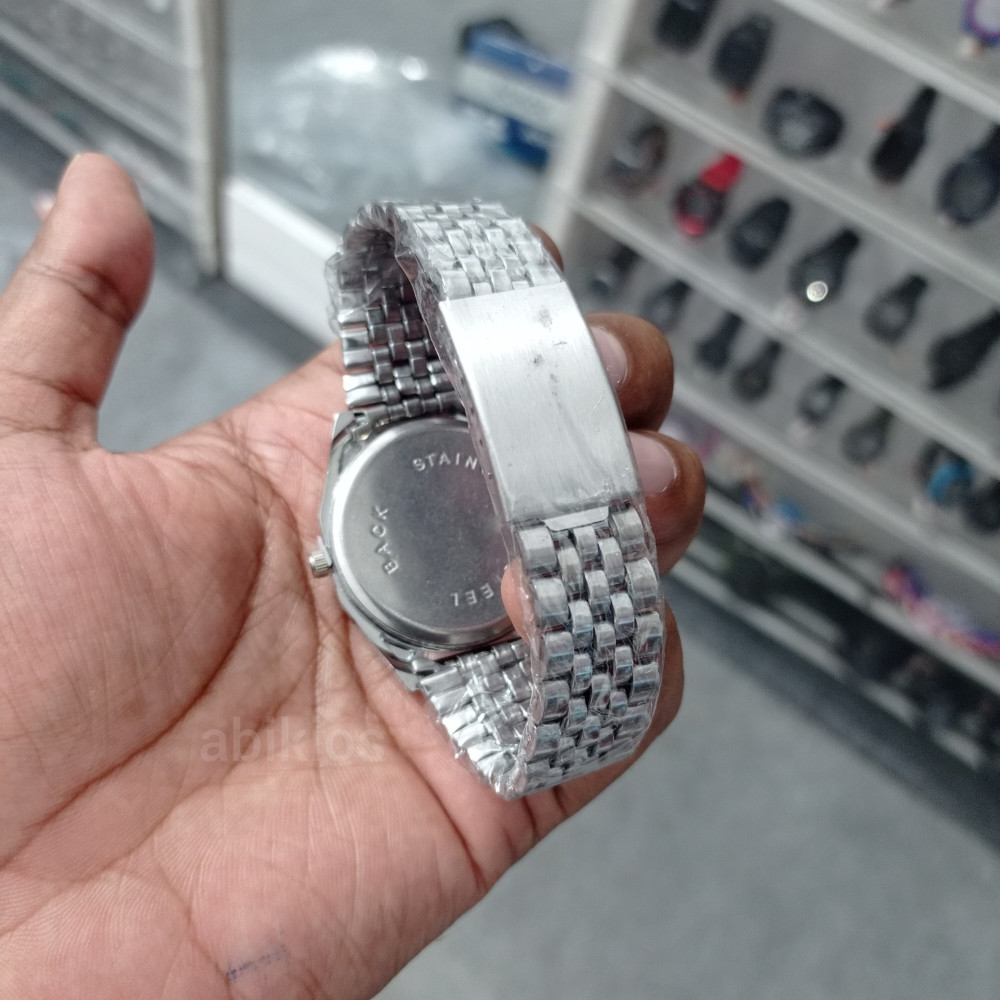 Produk Jam Tangan Analog Pria Classic Stainless Steel Black Dial