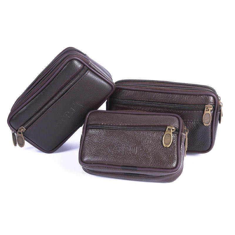 Produk Pouch Bag Pria Hand Bag Kulit Coklat Tas Tangan Kecil Organizer Wallet Premium
