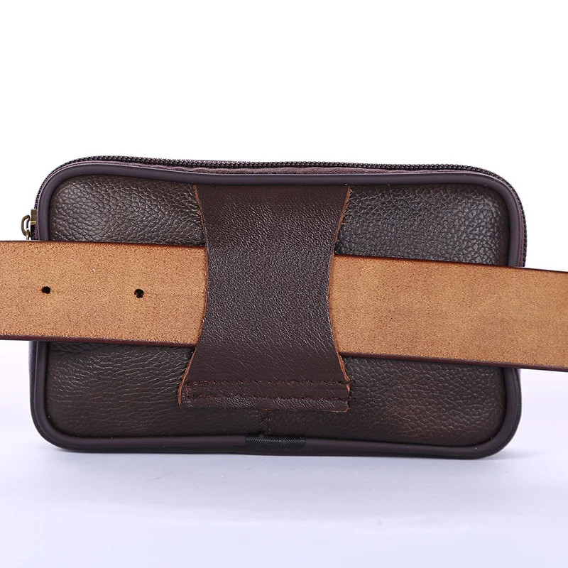 Produk Pouch Bag Pria Hand Bag Kulit Coklat Tas Tangan Kecil Organizer Wallet Premium