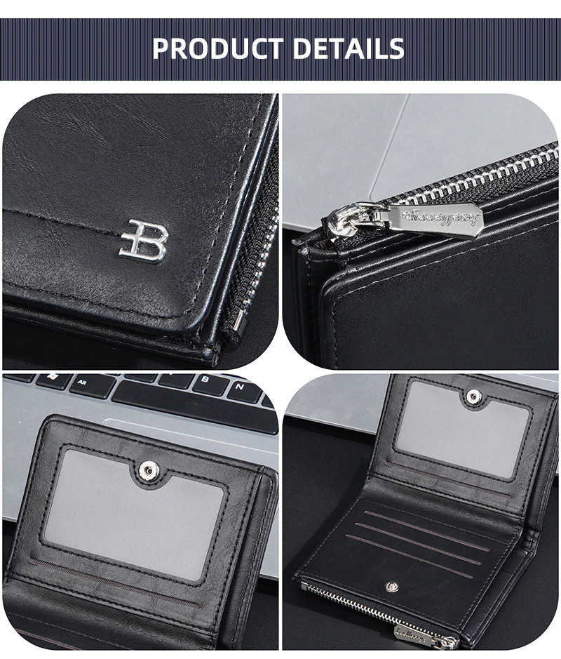 Produk Dompet Pria Short Wallet Dompet Lipat Kulit Pu Premium High Quality