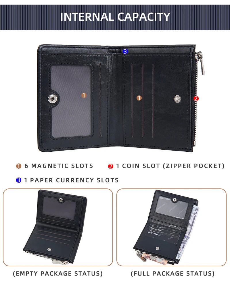 Produk Dompet Pria Short Wallet Dompet Lipat Kulit Pu Premium High Quality