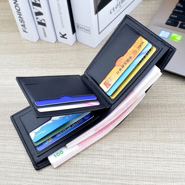Produk Dompet Pria Lipat Kulit Premium Tebal Dompet Kartu Koin High Quality