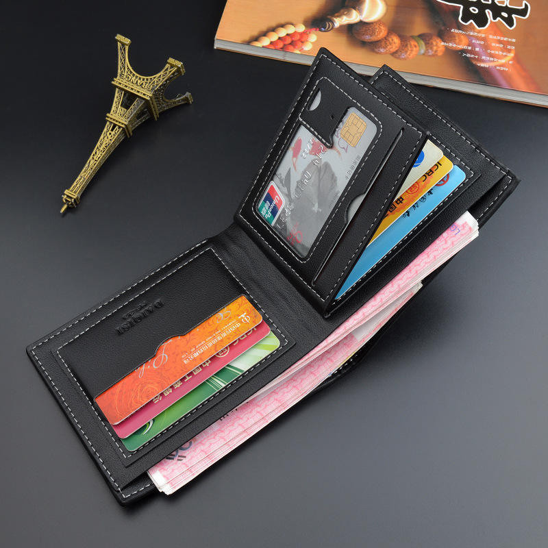 Produk Dompet Lipat Pria Kulit Premium Muat Banyak Kartu Fashionable