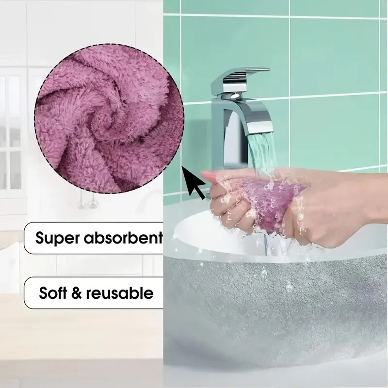 Produk Kain Lap Microfiber Anti Minyak Serbaguna Lap Piring Super Absorban Premium