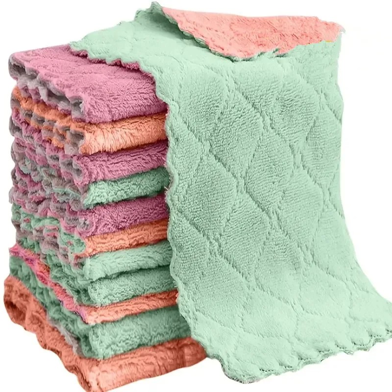 Produk Kain Lap Microfiber Anti Minyak Serbaguna Lap Piring Super Absorban Premium